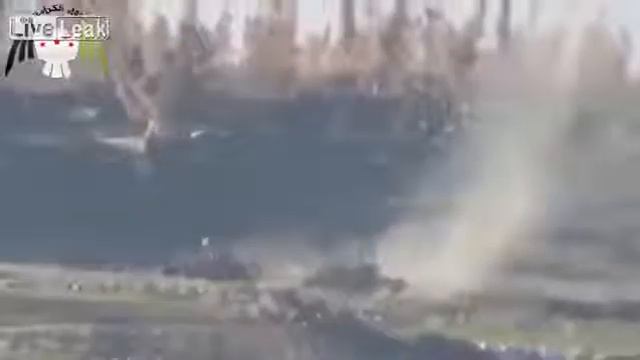 Syria - DB hits SAA tank with ATGM 08/02 смотреть онлайн