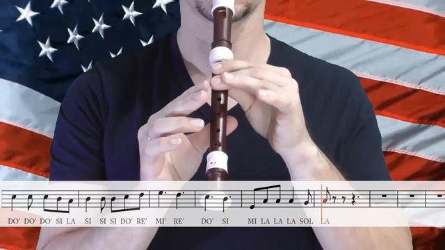 When Johnny comes marching home - Tutorial flauta con partitura | Karaoke instrumental смотреть онлайн