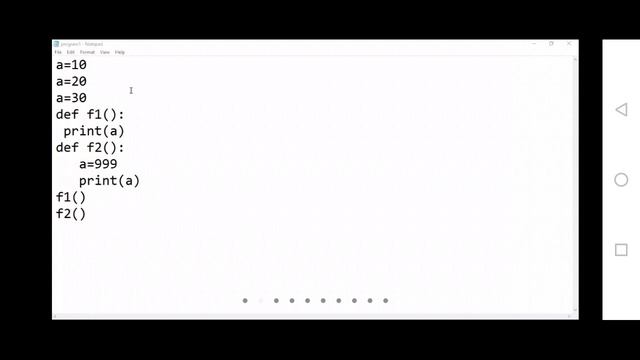 case study in python (Name spaces, Variables) смотреть онлайн