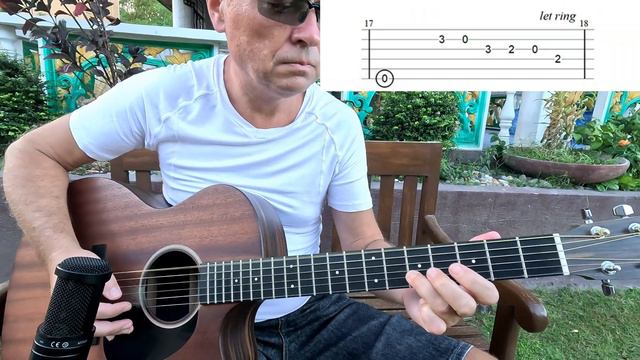 Beautiful Acoustic Blues In The Style Of Lightnin' Hopkins With TAB