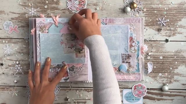 Зимний шебби альбом