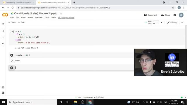 Conditionals / If Else (Python Master Class 1i) смотреть онлайн