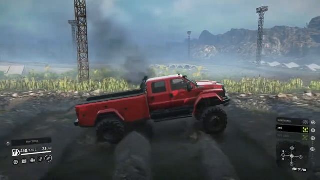 Snowrunner checking out a ford f750 смотреть онлайн