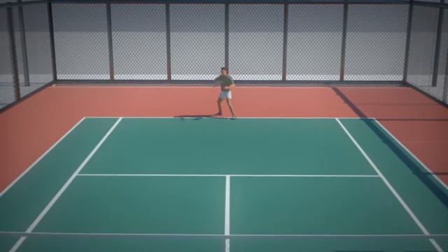 Tennis Court 3D Animation смотреть онлайн