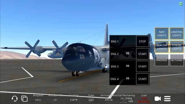 Infinite Flight Simulator Global | Lockheed Martin C-130H ✈ смотреть онлайн