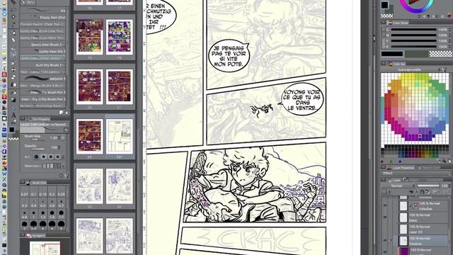 inking comics with manga studio 5 ex and Lando Calbrusshian brush from Frenden смотреть онлайн