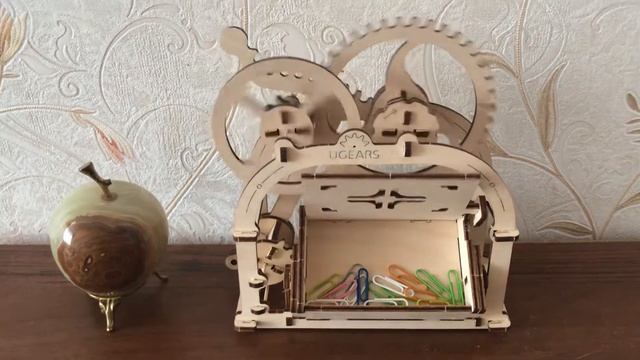 UGEARS Механическая шкатулка 61 деталь деревянный конструктор смотреть онлайн