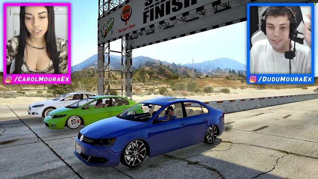 HONDA CIVIC vs FUSION vs JETTA - QUAL MELHOR? - GTA 5 смотреть онлайн
