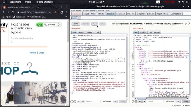 Host header authentication bypass (Video Solution) | 2020 смотреть онлайн