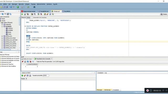 ORACLE PL SQL Funciones 001 смотреть онлайн