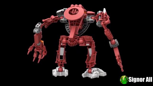 Toa Vakama Hordika 3d model MOC BIONICLE. смотреть онлайн