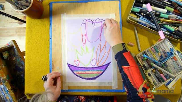 Уроки из шкафа: Рисуем тюльпаны для мамы смотреть онлайн