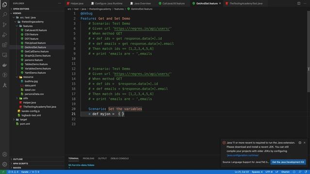 How to Use the GET AND SET keywords IN KARATE API Automation? смотреть онлайн
