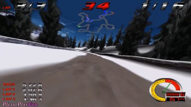 Redline Racer (1998) ✓ Walkthrough #15 ✓ Easy Gold ✓ Mount Etienne, Europa Metropolis смотреть онлайн