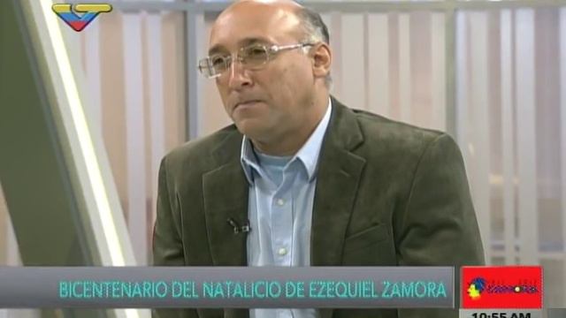 Historiador militar Edgar Lugo Pereira sobre Ezequiel Zamora en VTV смотреть онлайн