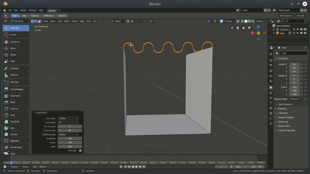 Blender 2.8 - Math Mesh Add-on смотреть онлайн