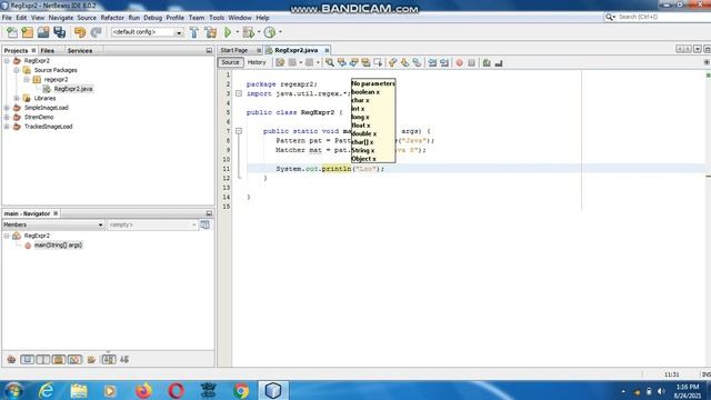 Java the complete Reference (Chapter 30) Example (2) Demonstrating Pattern Matching Example 2 смотреть онлайн
