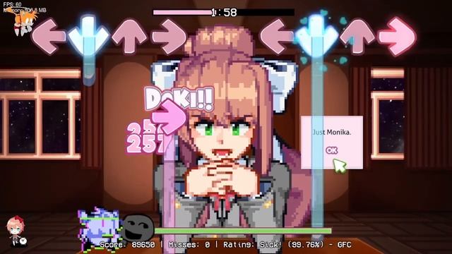 Friday Night Funkin Doki Doki Replay V2 impetuous - Impatience Cover Showcase (gfc) смотреть онлайн