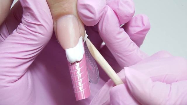 Наращивание ногтей полигелем | Выкладной френч акригелем смотреть онлайн