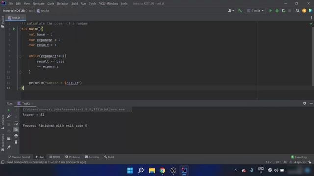 Kotlin Tutorial for Beginners - Kotlin Program to Calculate the Power of a Number смотреть онлайн