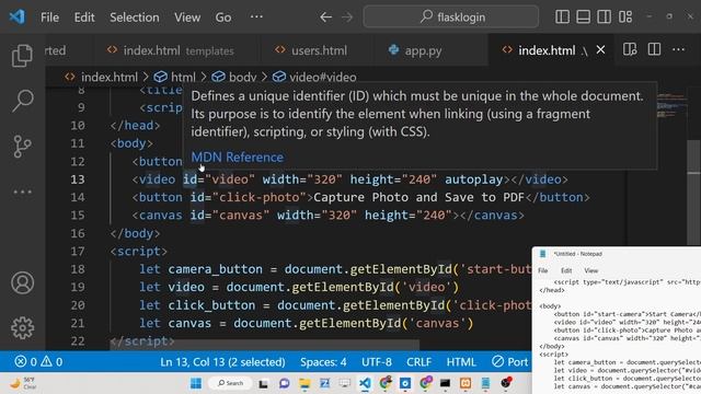 jsPDF Tutorial to Add Image Captured by Webcam Using Base64 URL in PDF Document Using Javascript смотреть онлайн
