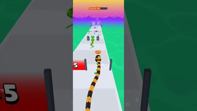 Snake Run Race 3D Runing Game - Gameplay Walkthrough - Max Levels (Lvl 1-20) смотреть онлайн