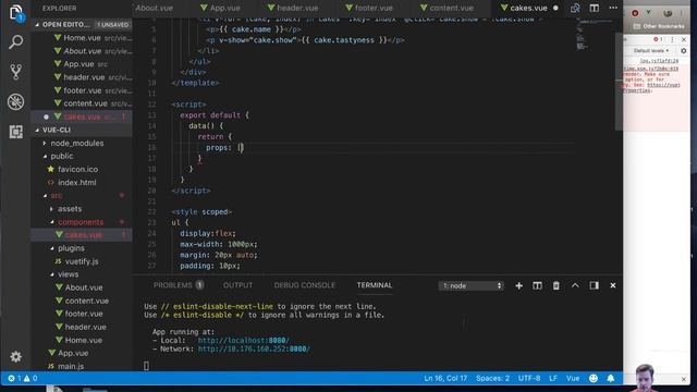 VueJS CLI: Basics | Level 3-15: Props смотреть онлайн