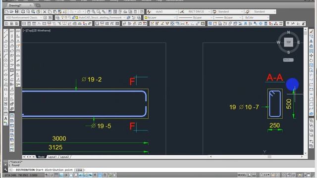 AutoCAD Structural Detailing 2014 English how to desight RC-Beam part2 смотреть онлайн