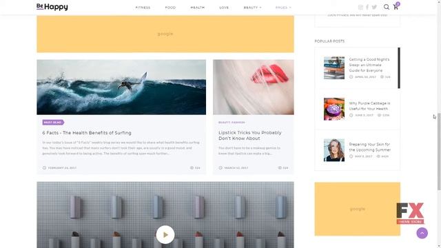 Be Happy - Health Magazine Multipage Website Template TMT Yancy Jayde смотреть онлайн