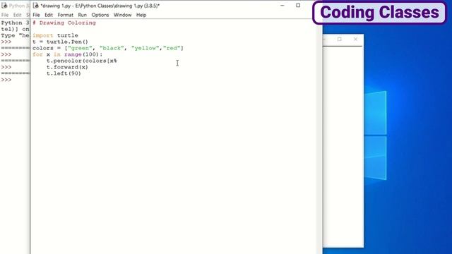 Coding for Kids in Python - Video - 5 (हिन्दी में) ' Coloring Your Drawing in Python' смотреть онлайн