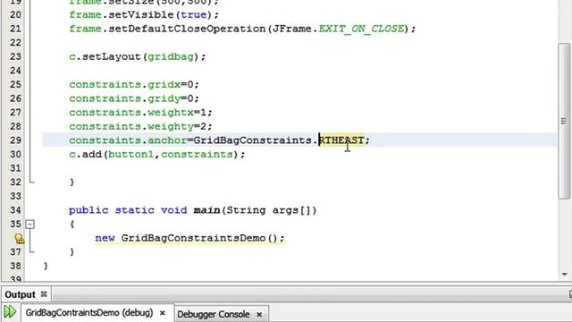 Java Programming Tutorial -GridBagConstraints-16- public static final int SOUTHWEST смотреть онлайн