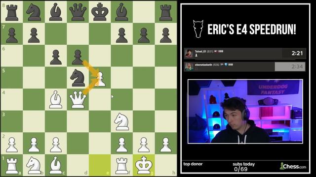 GM Eric's 1.e4 Speedrun | 800-1000 смотреть онлайн