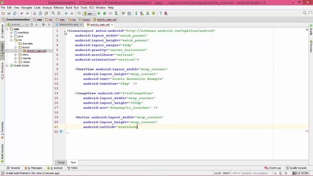 How to create Zoom In animation in Android apps смотреть онлайн