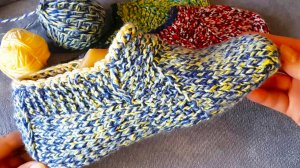 Простые следки из кавказской пряжи.