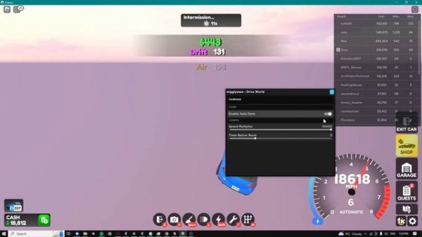 [NEW] ? Drive World Script / Hack | Auto Farm | 10k Per Minute ? | *PASTEBIN 2023*