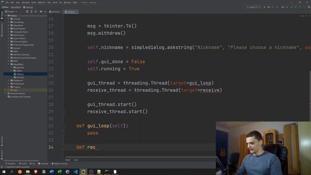 Simple GUI Chat in Python смотреть онлайн