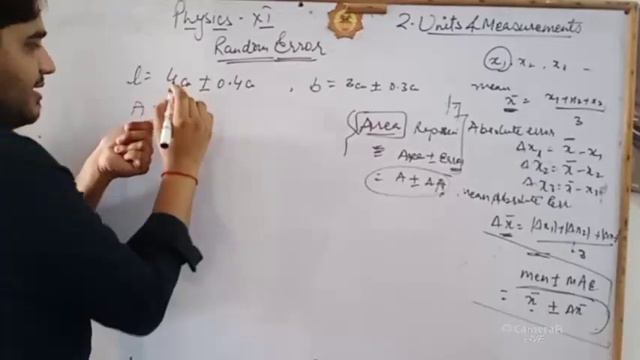 Class-11th ||Physics||Units&Measurements-05||Fractional Errors and Percentage Error||Numericals|| смотреть онлайн