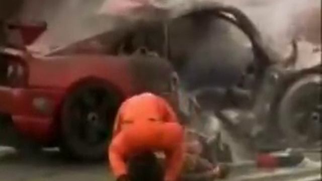 Tetsuya Ota's crash at Fuji, in his Ferrari F355 challenge смотреть онлайн