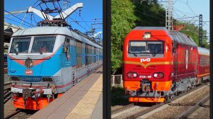 ЧС200-009 И ЭП2К-168 В МОСКВЕ!