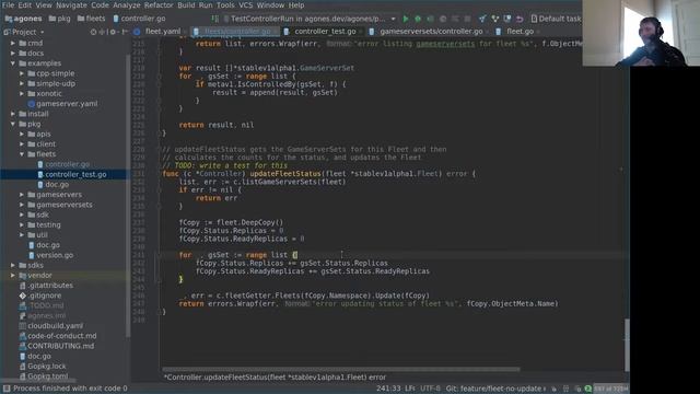 Agones Development: Finishing the Fleet Pull Request смотреть онлайн