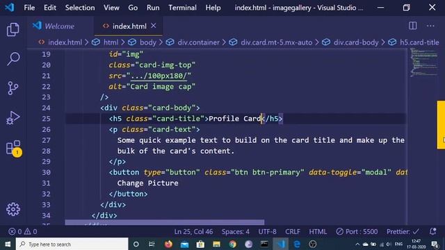 How to Create a Basic User Profile Card Using Bootstrap 4 & HTML CSS смотреть онлайн