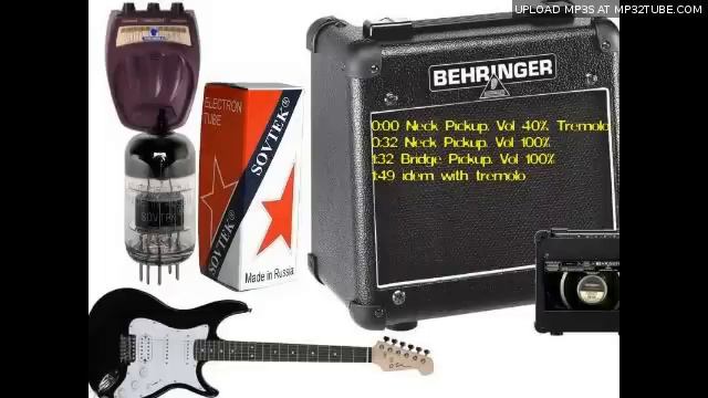 Behringer AC 108 with Sovtek Tube + Dano Cool Cat tremolo + more Behringer demo смотреть онлайн