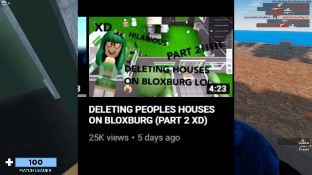 a roblox youtuber DESTROYED bloxburg homes...then got BANNED LOL смотреть онлайн