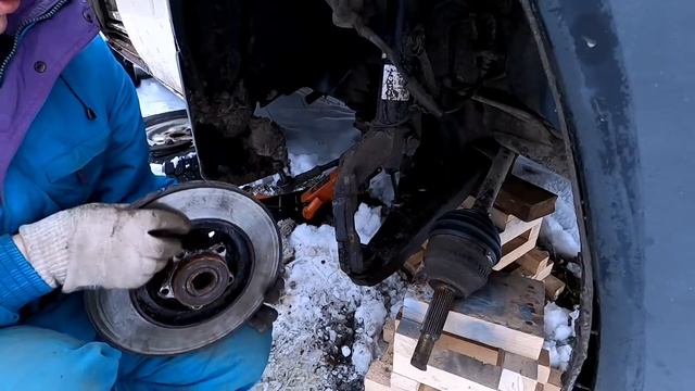 Форд Транзит замена переднего ступичного подшипника Часть 2 смотреть онлайн