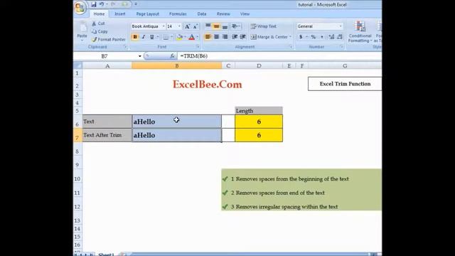 Excel Trim Formula | Excel Trim Function Syntax | Remove Extra Spaces in Excel using TRIM смотреть онлайн