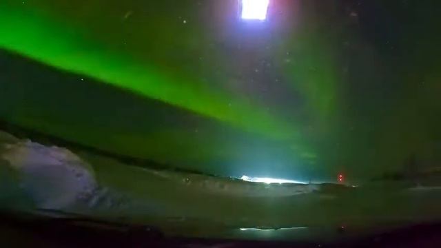 Видео Северного Сиянич на GoPro 9 из аврора Village