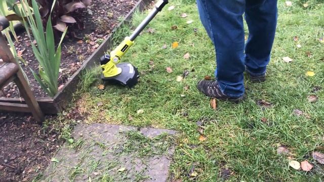 Ryobi One Plus 18v Hybrid Strimmer RLT1831H20 - Assembly & Runtime Trimming Grass