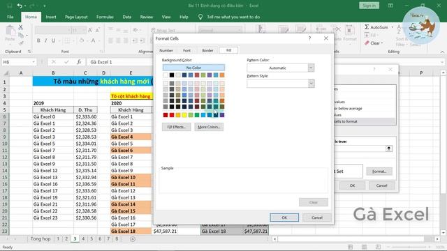 Excel cơ bản đến nâng cao cho người mới bắt đầu | Bài 11 Định dạng có điều kiện смотреть онлайн