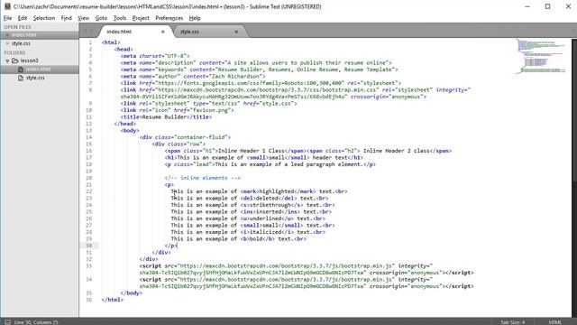 Bootstrap Styling Text смотреть онлайн