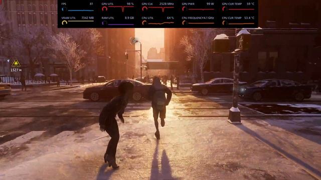 Marvel's Spider-Man:Miles Morales v.1.11 - настройки для 60 фпс без FSR на RX 6600/R 5 3600 смотреть онлайн